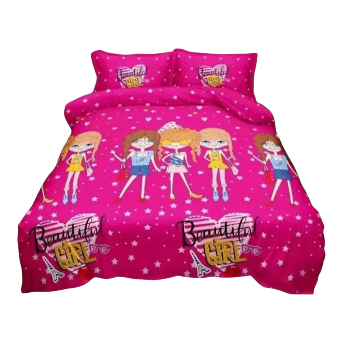 GENERICO - Cubrecama Quilt De Verano de 1.5 Plazas Diseño Beautifil Girl
