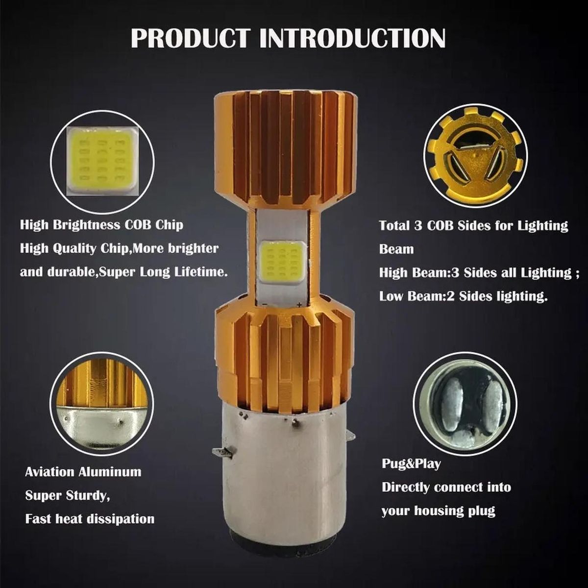 GENERICO - Ampolleta Led Moto Suzuki Gz 150  4000lm
