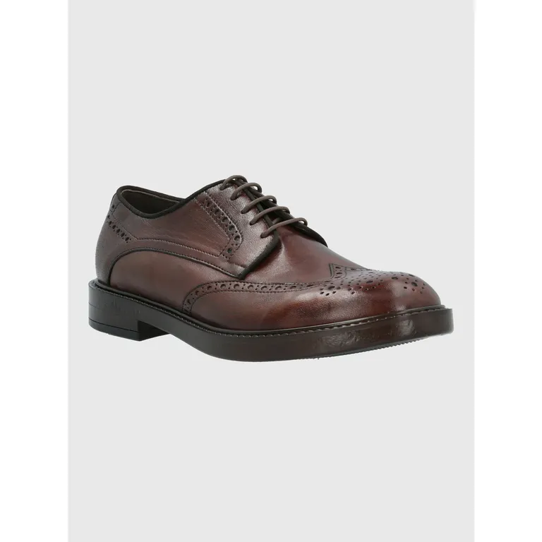 Zapato Italiano Cuero Hombre Gianico Café