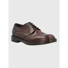 HUSH PUPPIES - Zapato Italiano Cuero Hombre Gianico Café