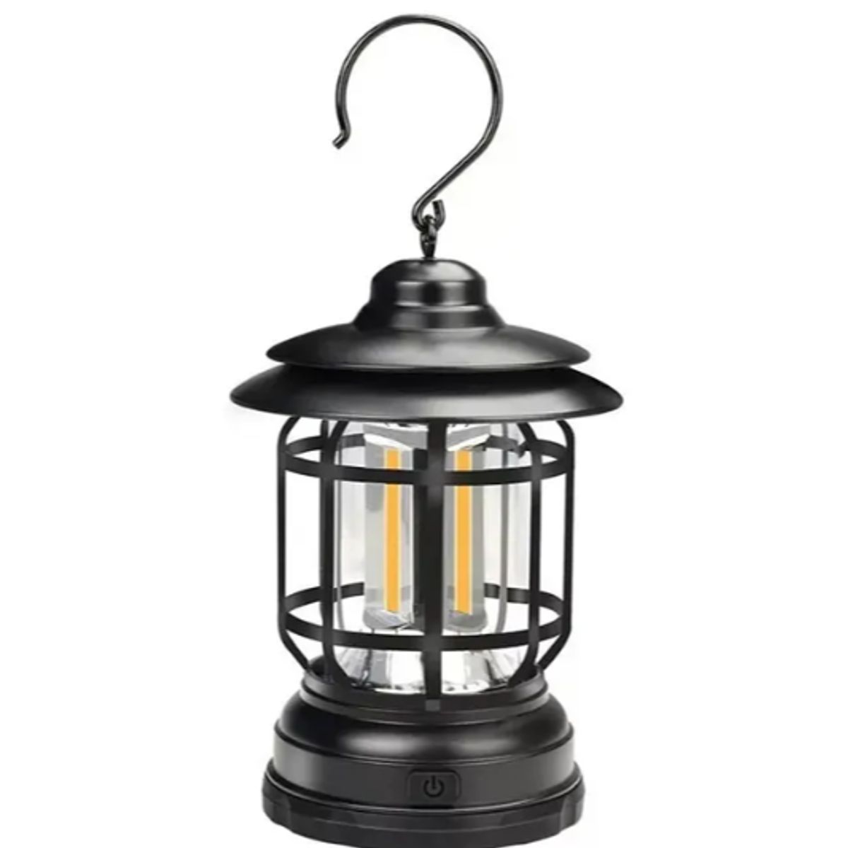 GENERICO - Lampara LED Retro Camping Portatil 2 Modos Luz Exterior