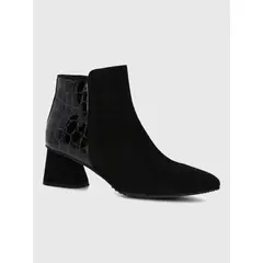 HUSH PUPPIES - Botin Brunate Cuero Mujer Naville Negro