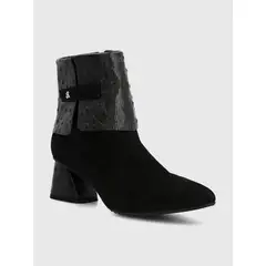 HUSH PUPPIES - Botin Brunate Cuero Mujer Milazo Negro