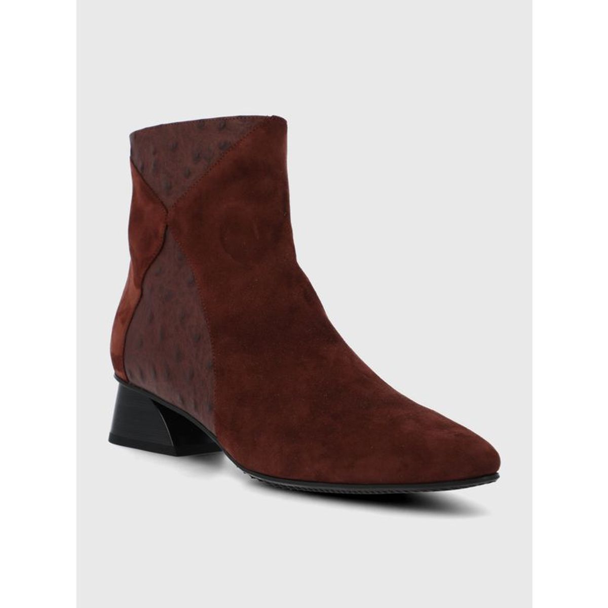 HUSH PUPPIES - Botin Brunate Cuero Mujer Pinedo Burdeo HUSH PUPPIES