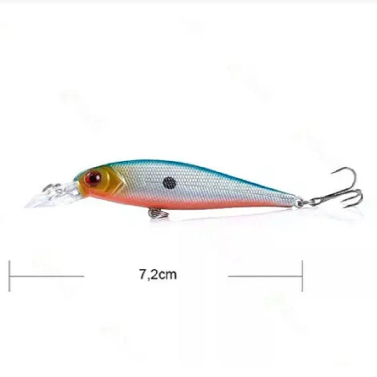 GENERICO - Pack 10 Señuelos Pesca Rapala 7.2cm Lenguado Corvina