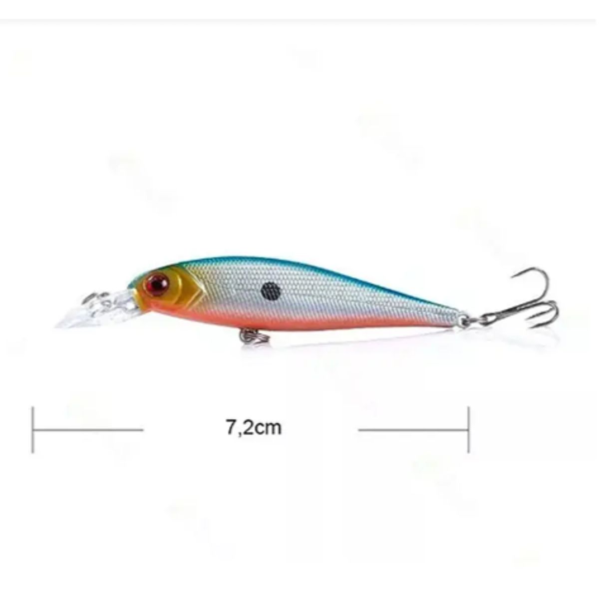 GENERICO - Pack 10 Señuelos Pesca Rapala 7.2cm Lenguado Corvina