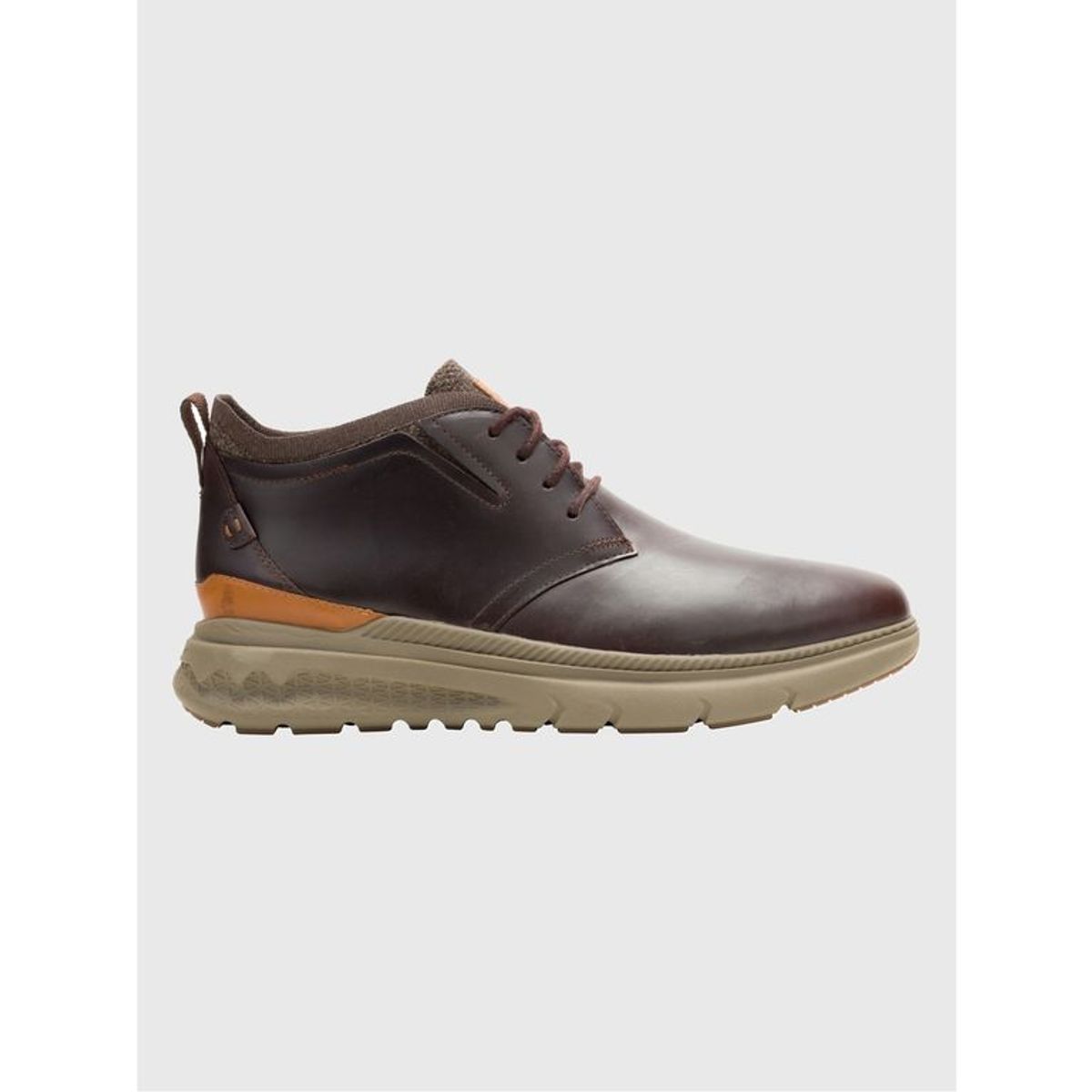 HUSH PUPPIES - Botin Cuero Hombre Excel Chukka Café HUSH PUPPIES