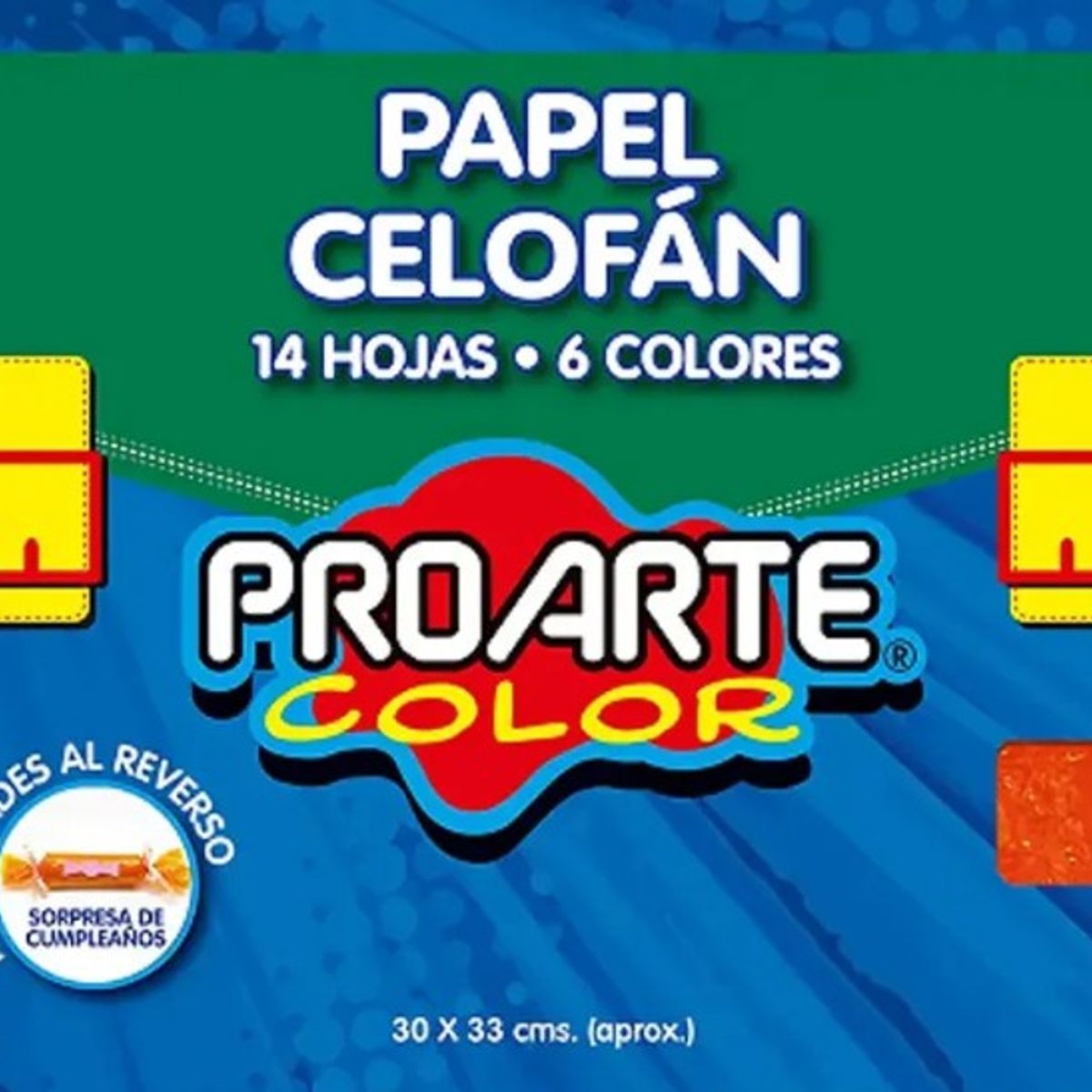PROARTE - Carpeta Papel Celofan de Colores Proarte