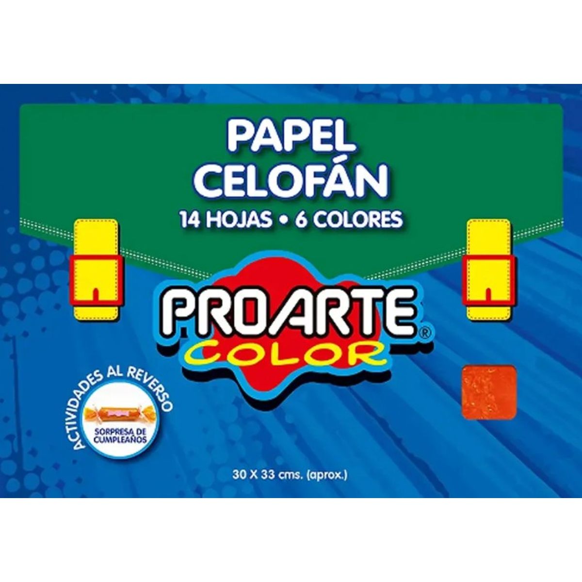 PROARTE - Carpeta Papel Celofan de Colores Proarte