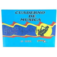 GENERICO - Cuaderno De Musica 10 Hojas 1/2 Pautas