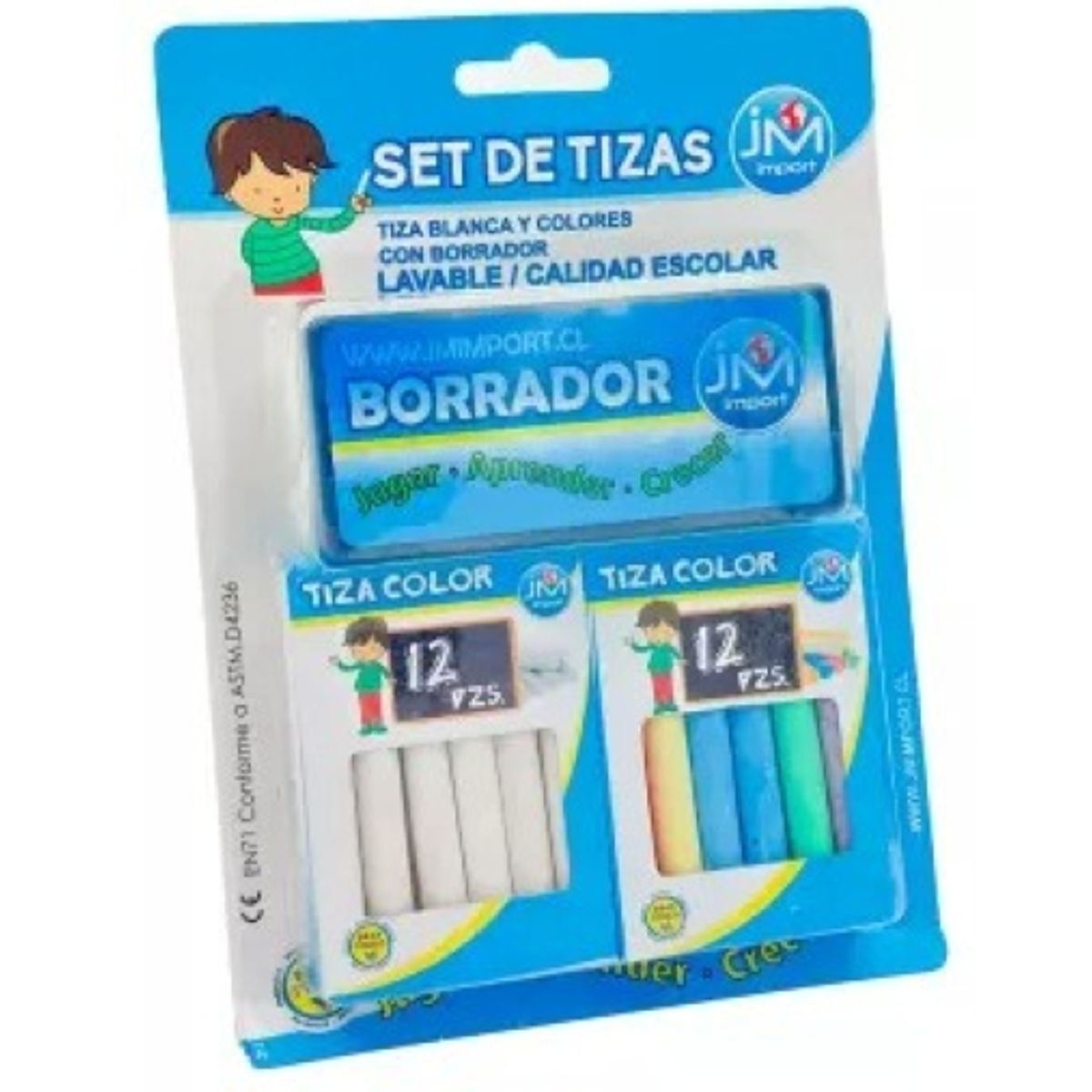 JM IMPORT - Tiza Display + Borrador