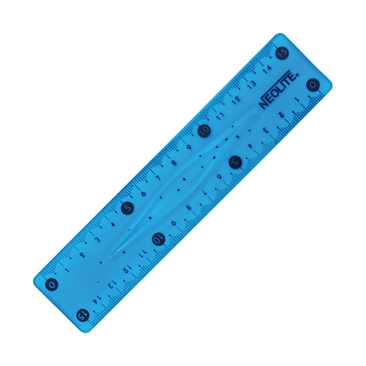 NEOLITE - Set Geometría 3 Piezas Ultraflexible 15cm Linea Kids Neolite Azul