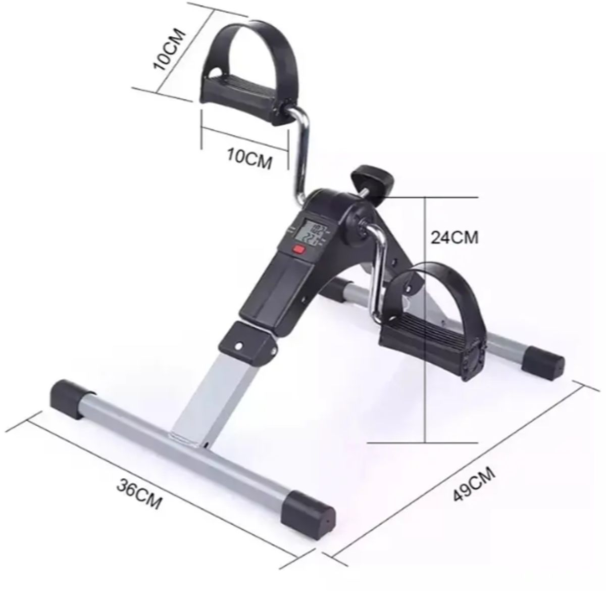 GENERICO - Pedalera Manos Pies Rehabilitacion Plegable Con Monitor LCD