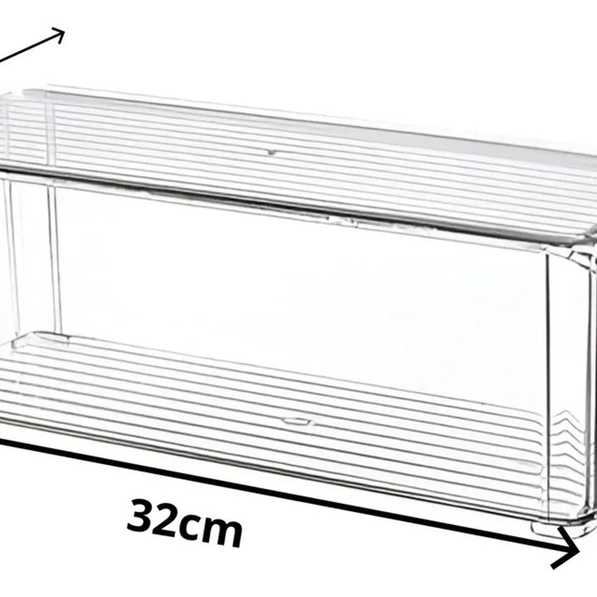 GENERICO - X2 Organizador Refrigerador Despensa Organizador Cocina Tapa Transparente