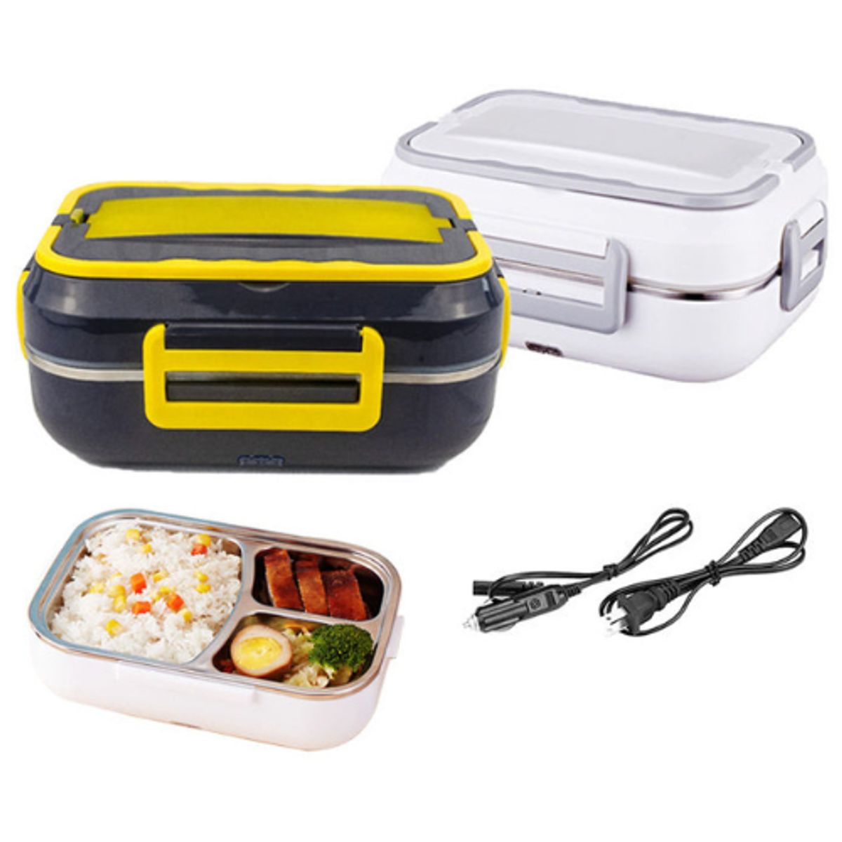 GENERICO - Fiambrera Portátil Eléctrica + Bandeja