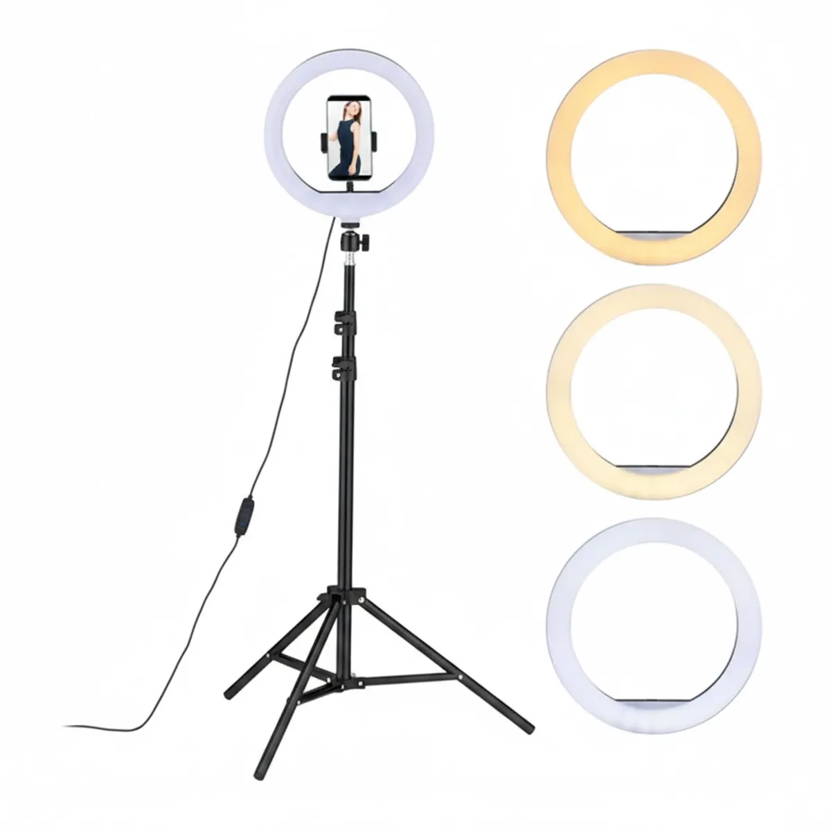GENERICO - luz LED con trípode ideal para fotografía y video