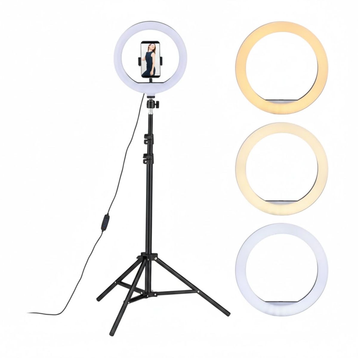 GENERICO - luz LED con trípode ideal para fotografía y video