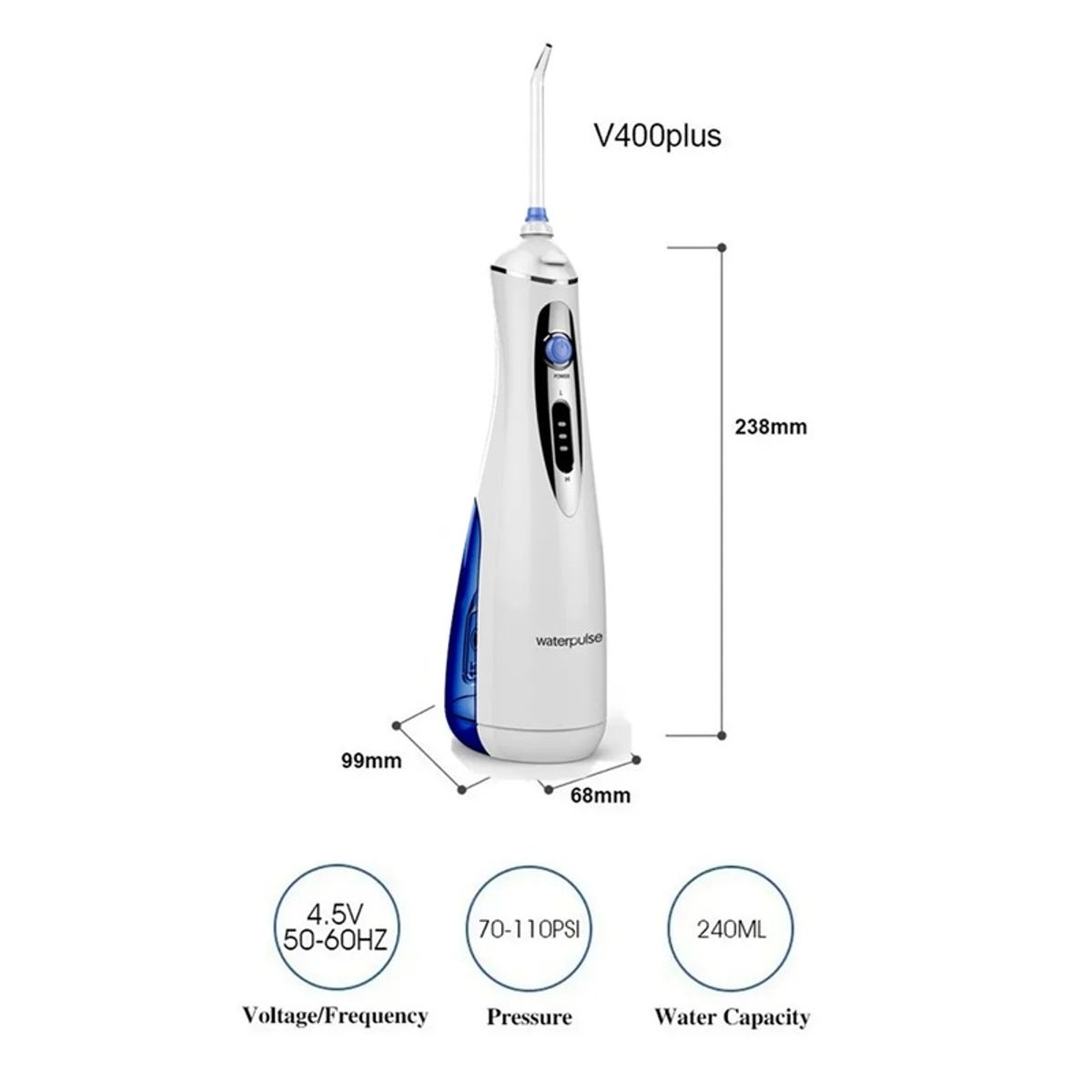 GENERICO - Irrigador Dental v400plus Limpiador Bucal Irrigador portatil