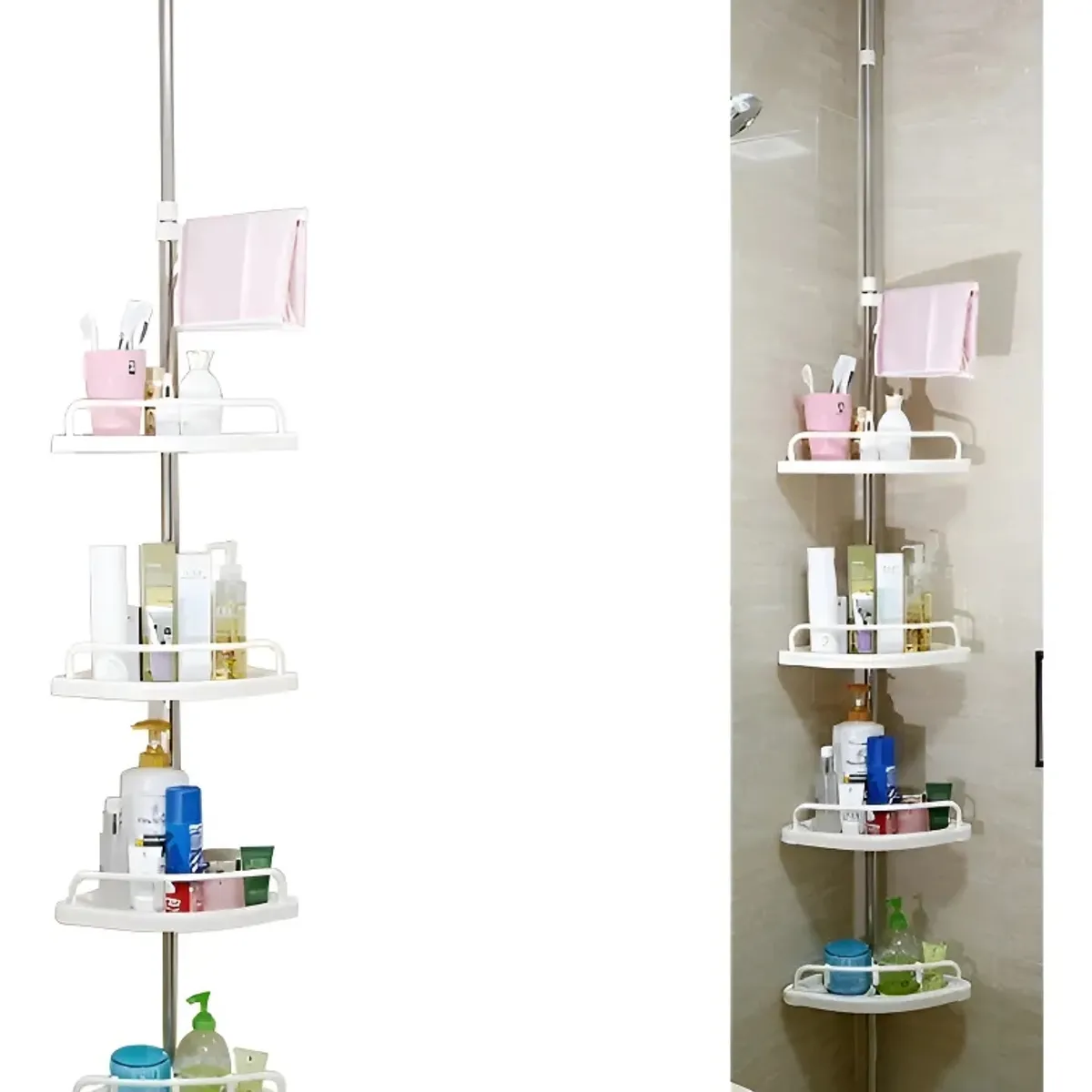 GENERICO - Esquinero Organizador De Ducha Para Baño Ajustable