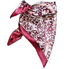 VIVAFELICIA - Pañuelo Bandana Riendas Burdeos
