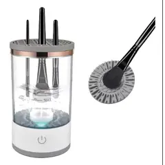 GENERICO - Máquina Limpiadora De Brochas Pinceles De Maquillaje Color Blanco