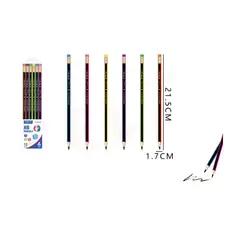 GENERICO - Lápices Grafito HB flúor 12pcs