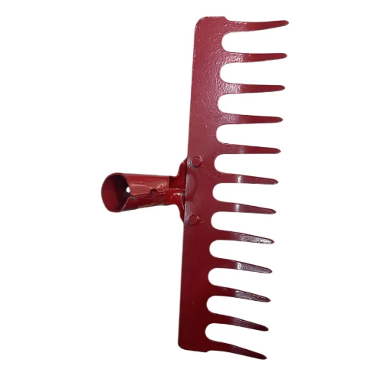 GENERICO - Rastrillo Metálico Recto 30cm 12 Dientes Para Jardinería