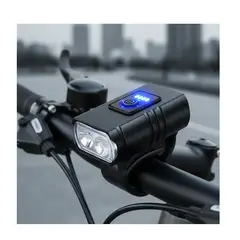 GENERICO - Luz Luces Bicicleta Delantera Trasera Led De Aluminio Lluvia