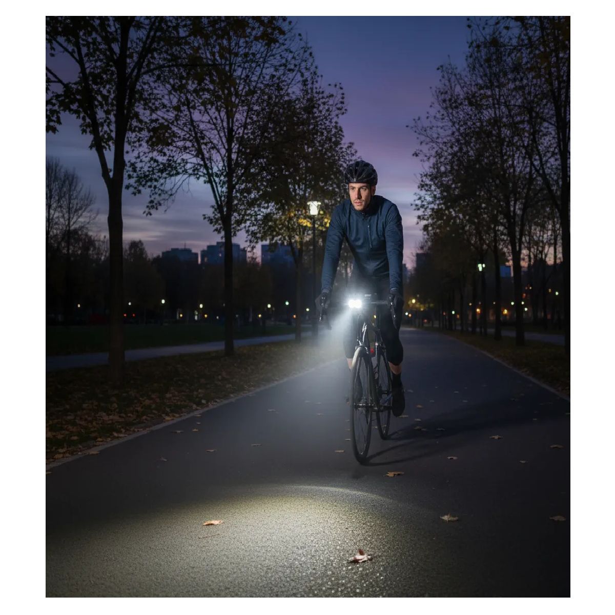 GENERICO - Luz Luces Bicicleta Delantera Trasera Led De Aluminio Lluvia