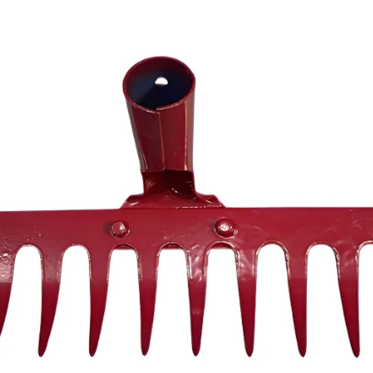 GENERICO - Rastrillo Metálico Recto 40cm 16 Dientes Para Jardinería