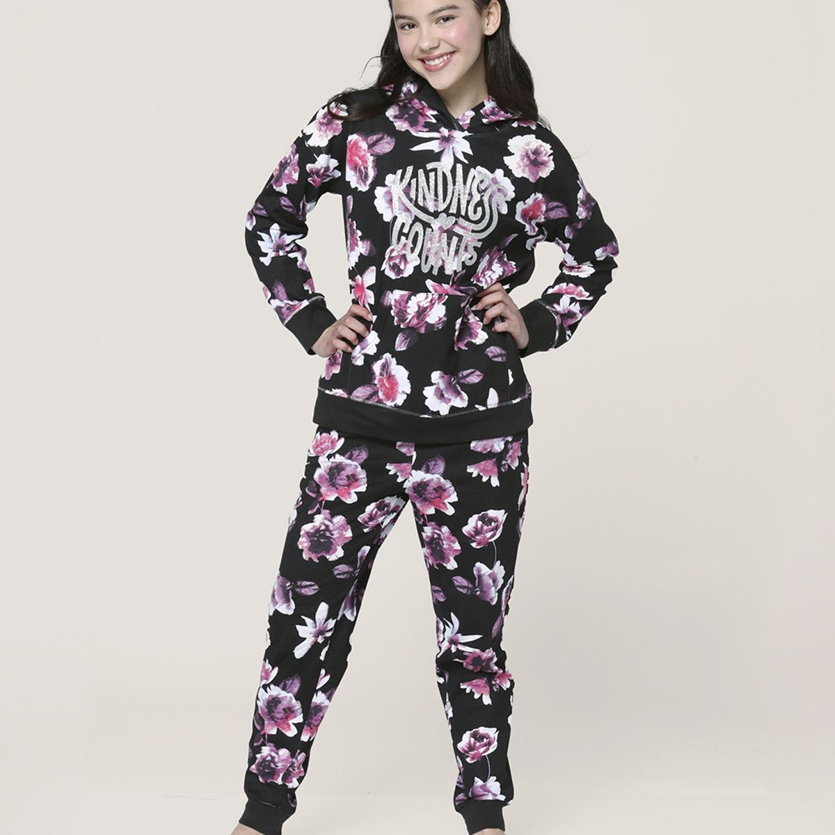 LADY GENNY - Pijama Algodón Con Capucha Niñas - Ternura Y Brillo