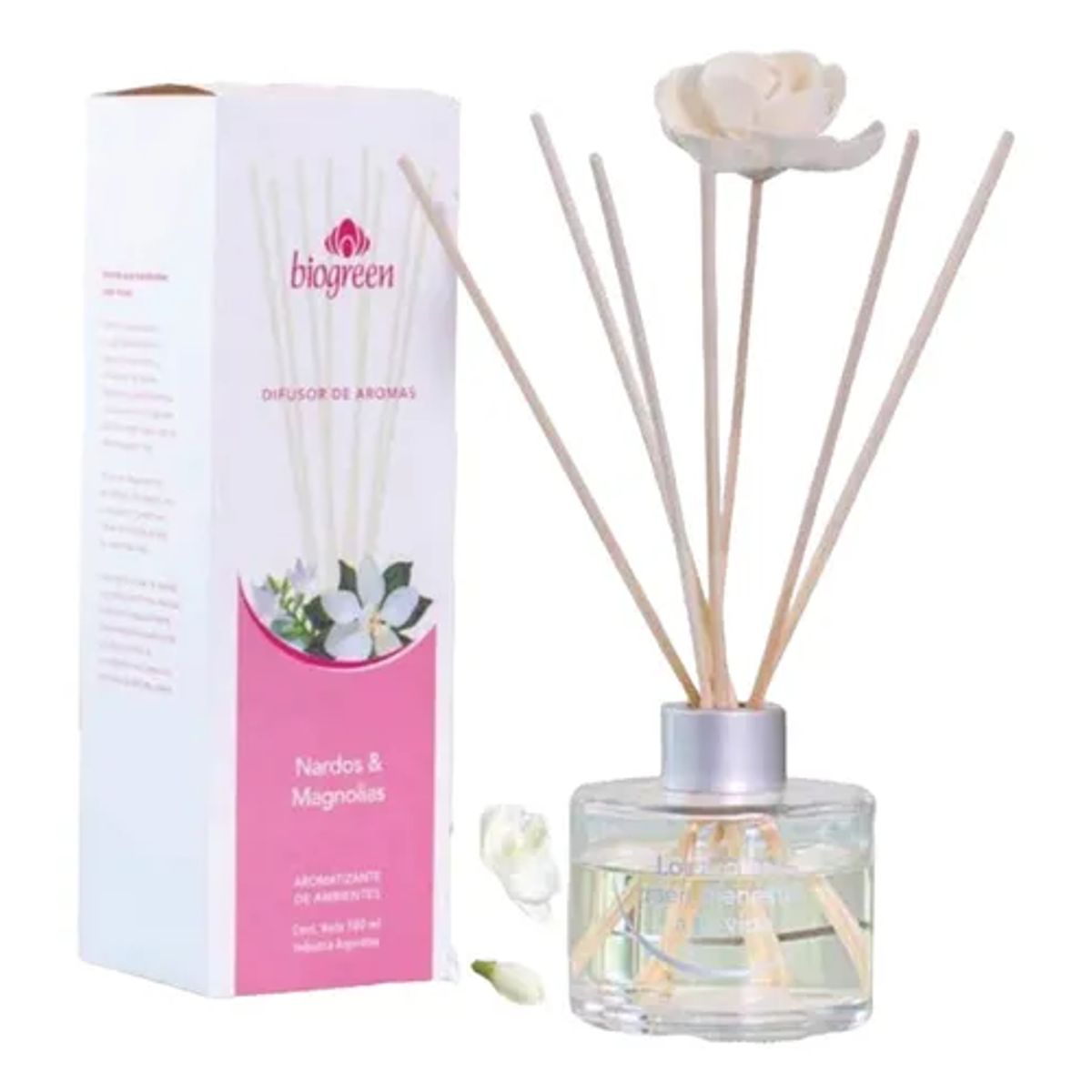 GENERICO - DIFUSOR DE AROMAS NARDOS & MAGNOLIAS 100ML - BIOGREEN