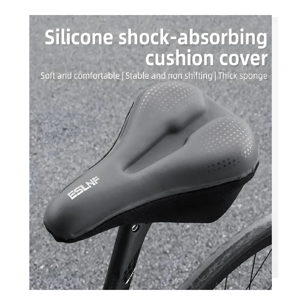 GENERICO - Funda Asiento sillin Gel Bicicleta Acolchado Impermeable Resistente