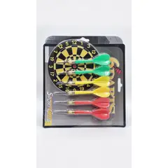 GENERICO - Set de 6 Dardos para Tiro al Blanco – Plástico Resistente, Punta Metálica, 3 Colores