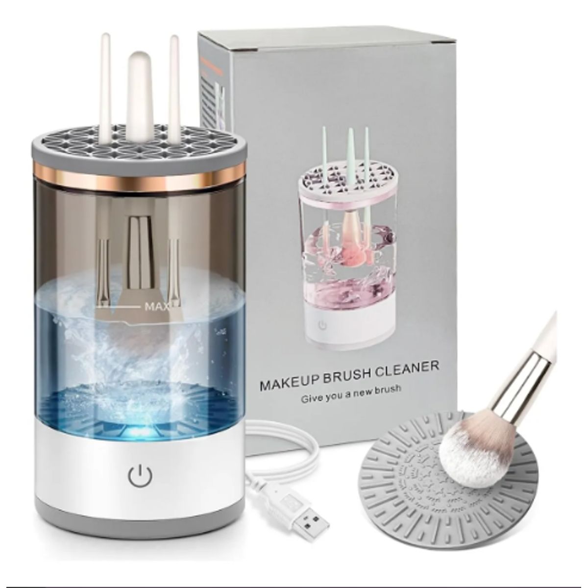 GENERICO - Máquina Limpiadora De Brochas Pinceles De Maquillaje