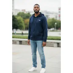 PENALTY - POLERON CON GORRO DUO CONFORT 129 AZUL