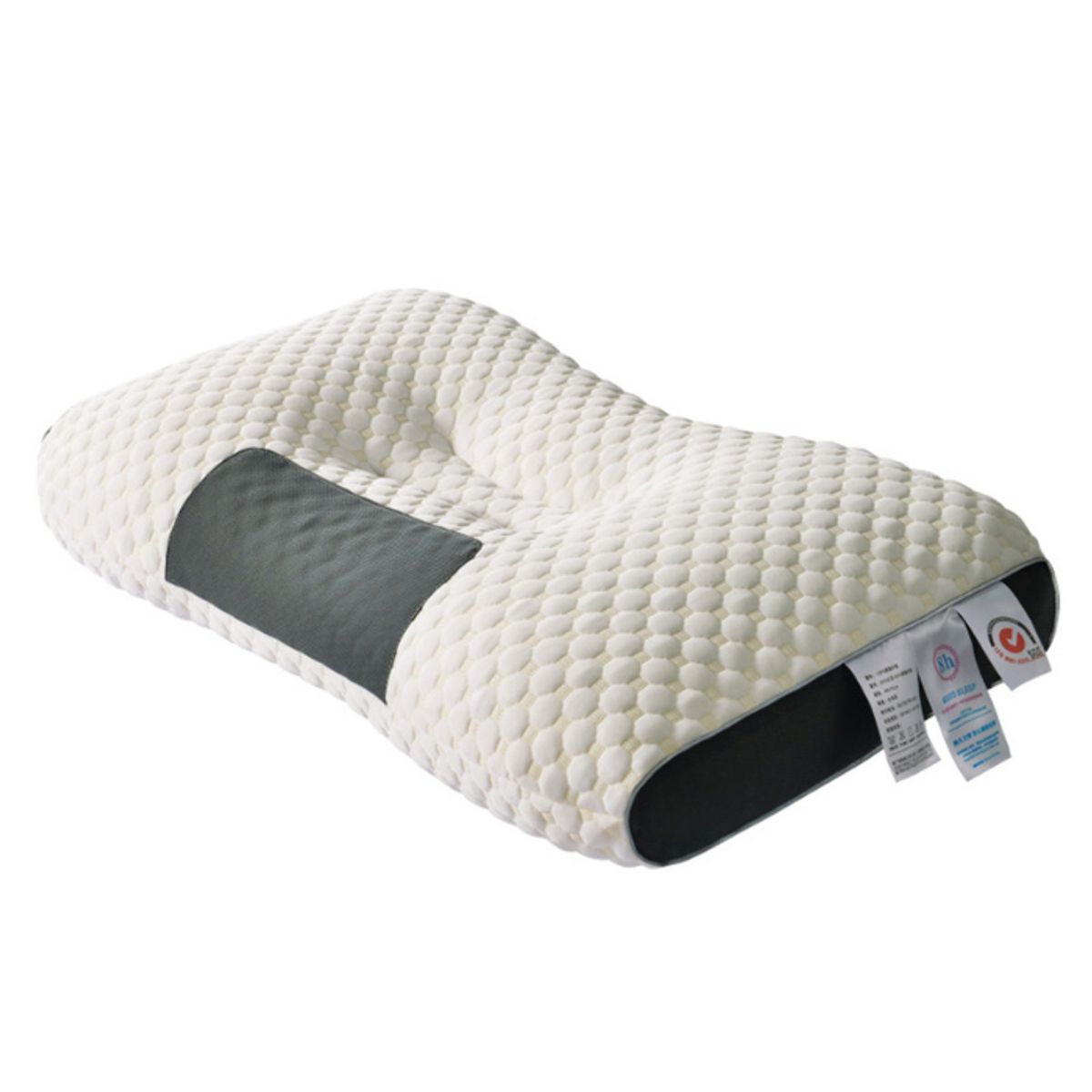 GENERICO - Almohada Ortopédica Cervical Ergonómica Hipoalergénica 60x40