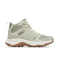 MERRELL - Botin Cuero Mujer Tempo Sol Mid Waterproof Verde Claro