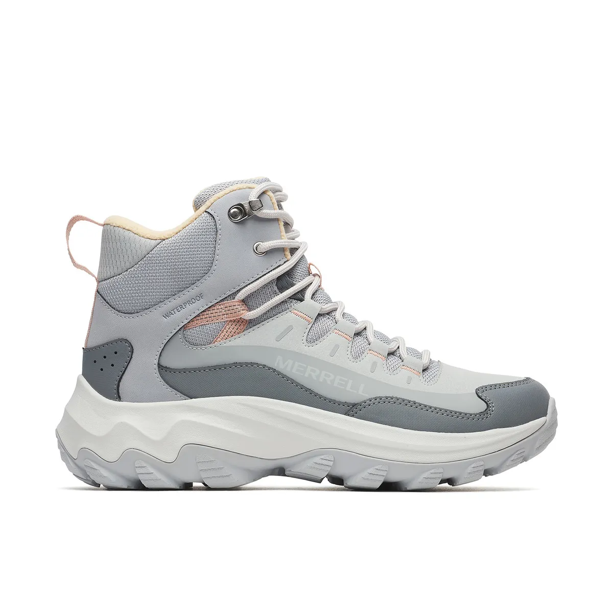 MERRELL - Botin Cuero Mujer Thermo Chill 2 Mid Waterproof Gris MERRELL