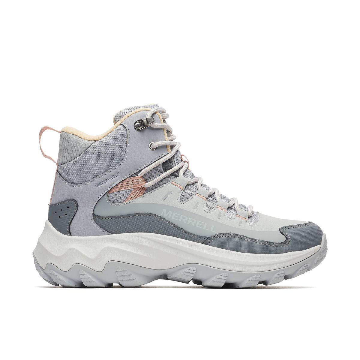 MERRELL - Botin Cuero Mujer Thermo Chill 2 Mid Waterproof Gris MERRELL