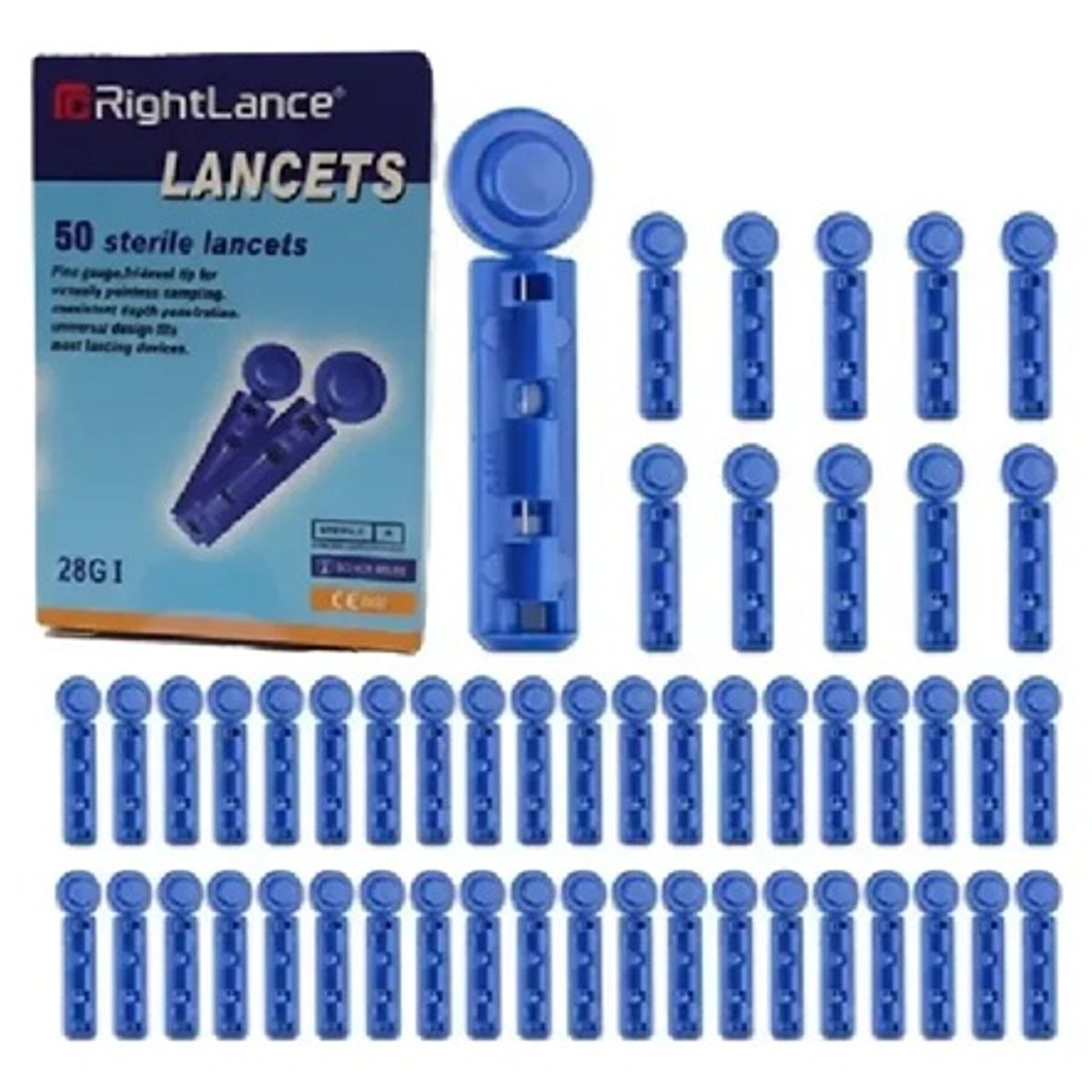 GENERICO - Kit Tiras Reactivas Glucosa + Lancetas Estériles Medidor