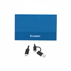 FLASHNOTE - Disco Duro Externo 1tb USB 3.1 Tipo C Aluminio HDD Premium