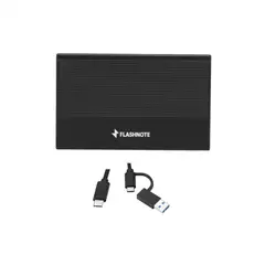 FLASHNOTE - Disco Duro Externo 500gb USB 3.1 Tipo C Aluminio HDD Premium