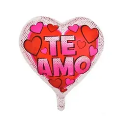 GENERICO - Globo metálico corazón te amo