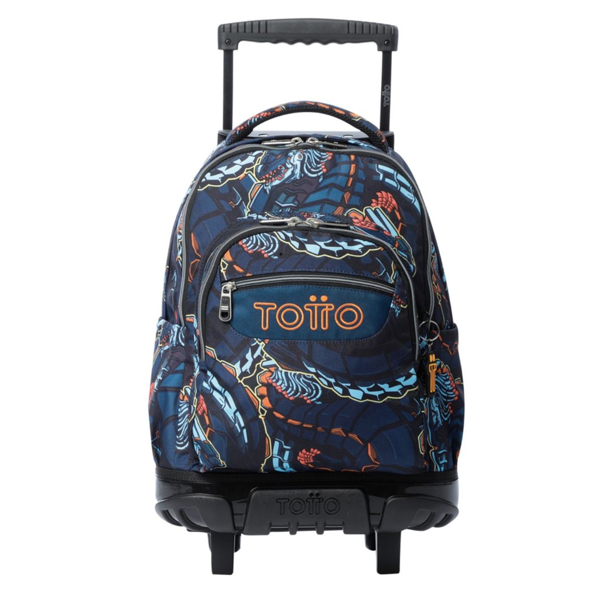 TOTTO - Mochila Escolar Con Ruedas Totto Rue Bomper Azul Para Niños
