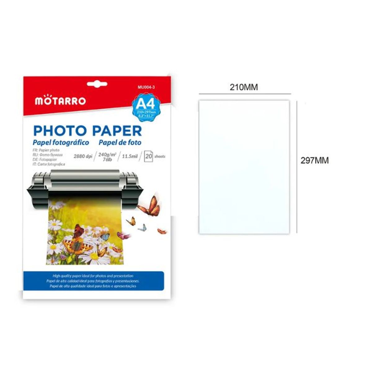 GENERICO - Papel Fotografico A4 1