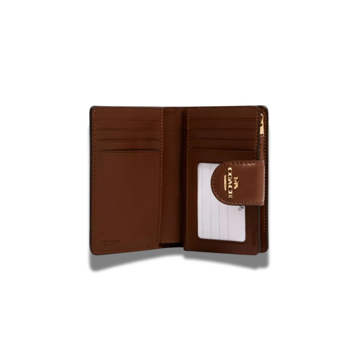 COACH - Billetera Coach Mediana Monograma CaféCamel