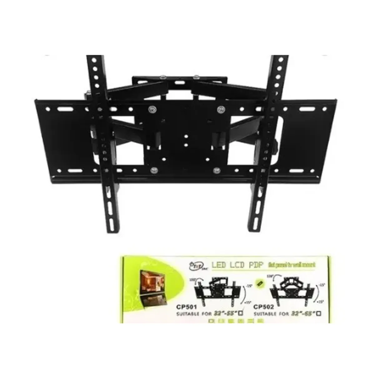 GENERICO - Soporte Para Tv Doble Brazo Desde La 32 Hasta 85 Color Negro