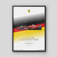 Cuadro Ferrari F1 - Michael Schumacher Hockenheim Gp 2002