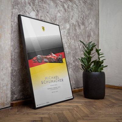 Imagen 2 del producto Cuadro Ferrari F1 - Michael Schumacher Hockenheim Gp 2002